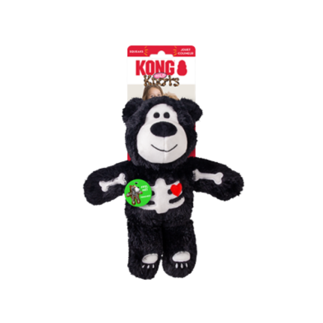 Kong Dog Toy - Halloween Wild Knots Skeleton Bear