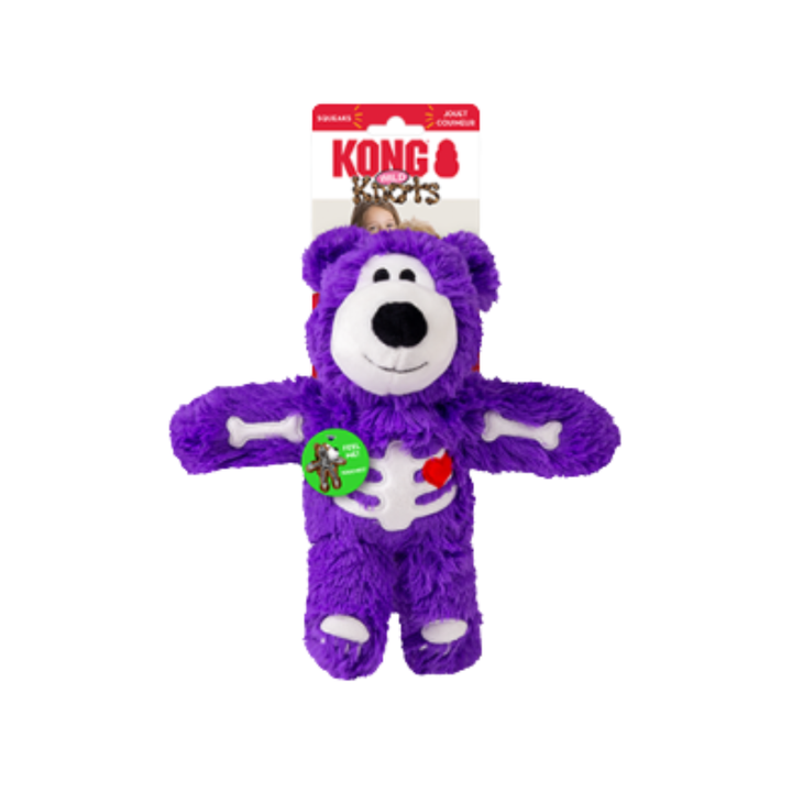 Kong Dog Toy - Halloween Wild Knots Skeleton Bear
