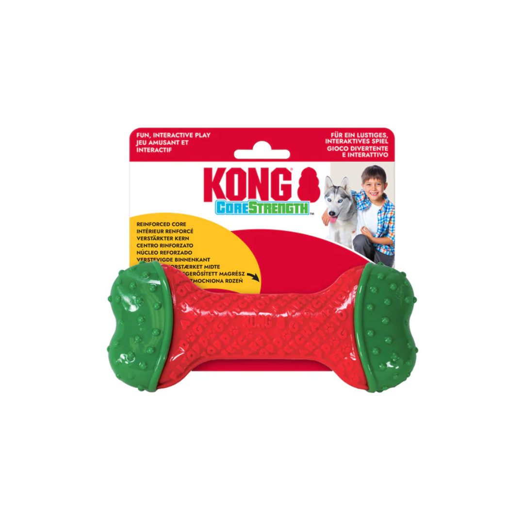 Kong Dog Toy - Holiday CoreStrength Bone Chew