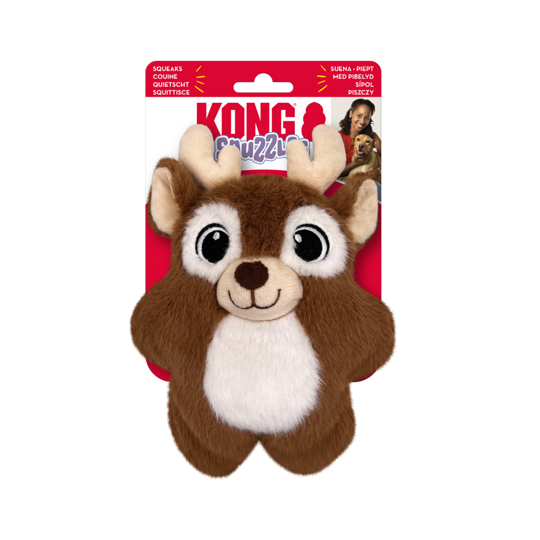 Kong Dog Toy - Holiday Snuzzles Reindeer
