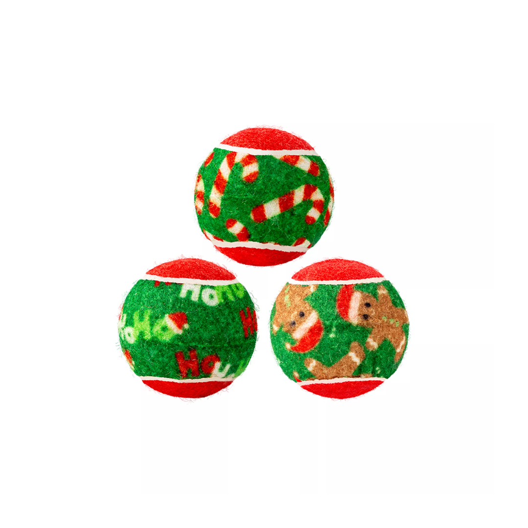 Kong Dog Toy - Holiday SqueakAir Balls 6 Pack