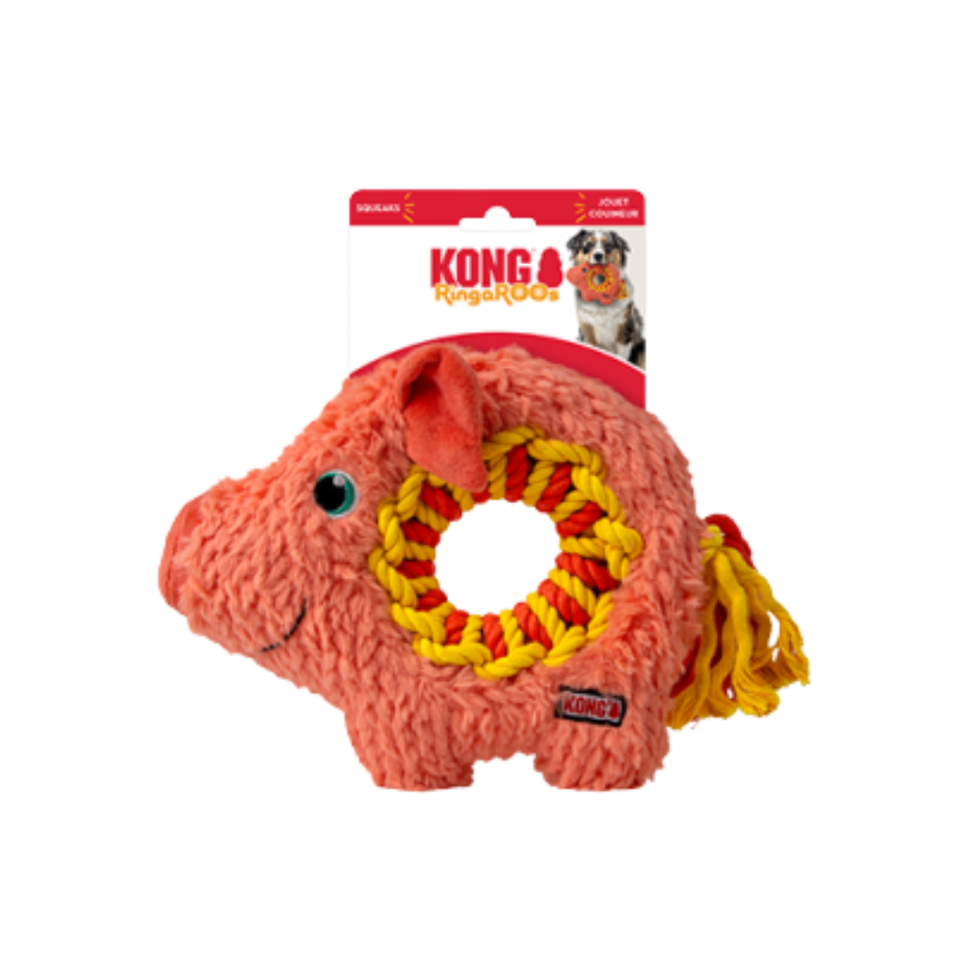 Kong Dog Toy - Ringaroos Pig