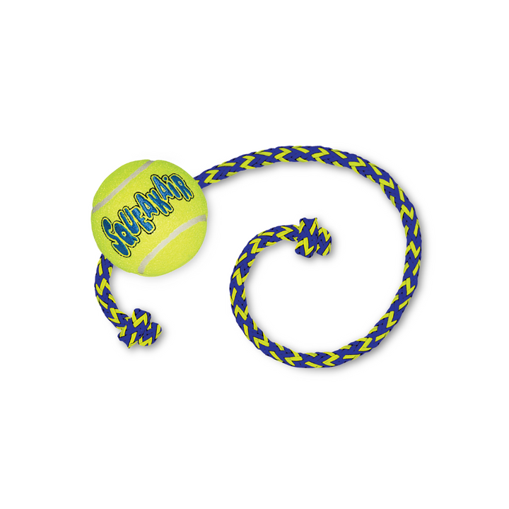 Kong Dog Toys - Squeaker Ball with Rope