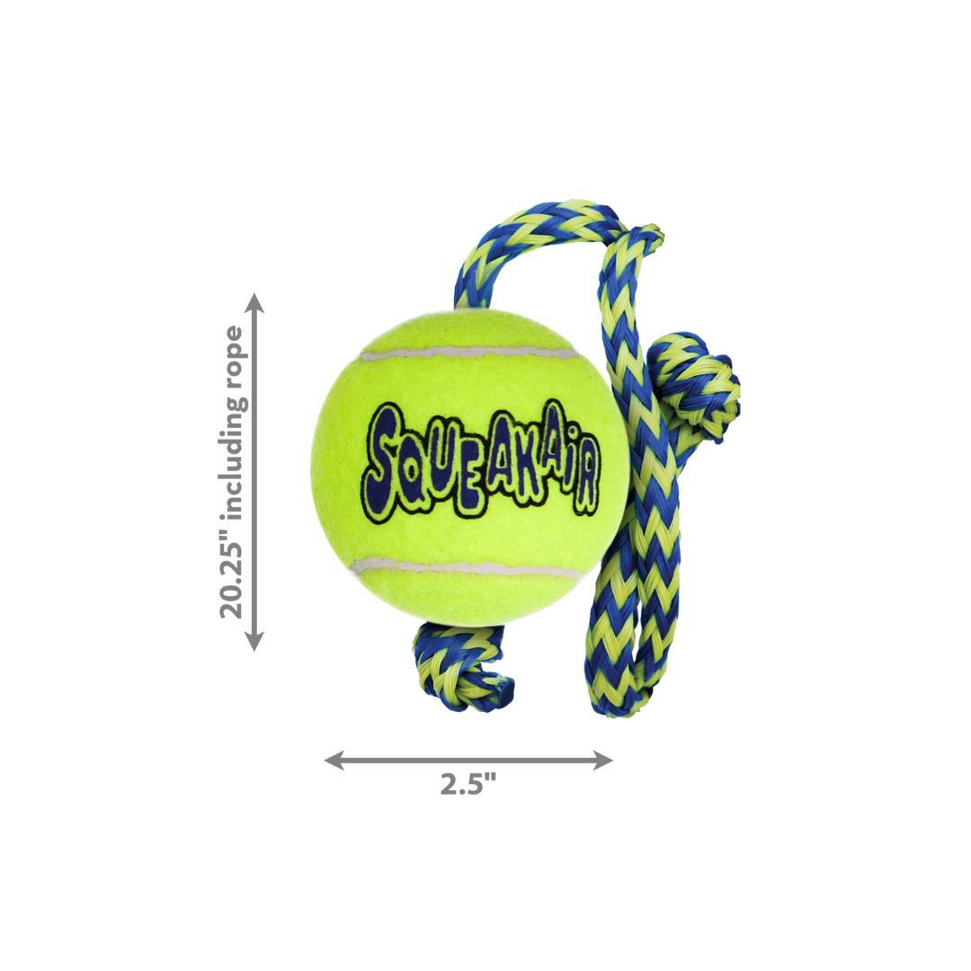 Kong Dog Toys - Squeaker Ball with Rope