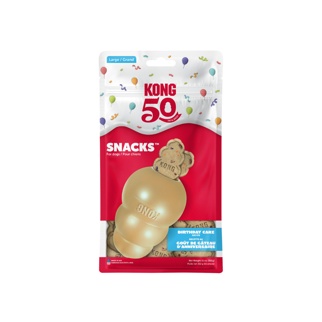 Kong Dog Treats - Limited Edition 50th Anniversary Snacks Birthday Cake