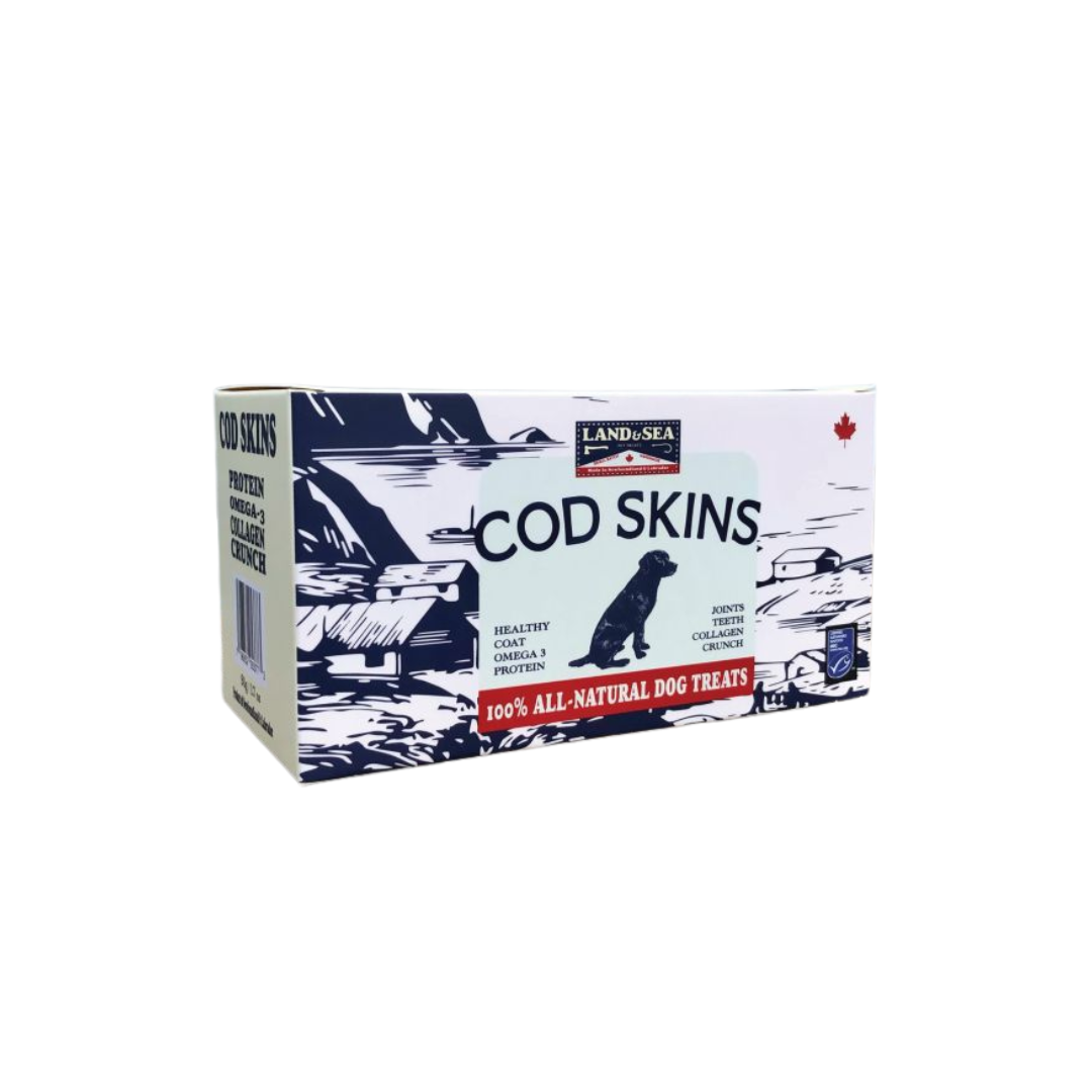 Land & Sea Dog Treats - Cod Skin Quality Cuts