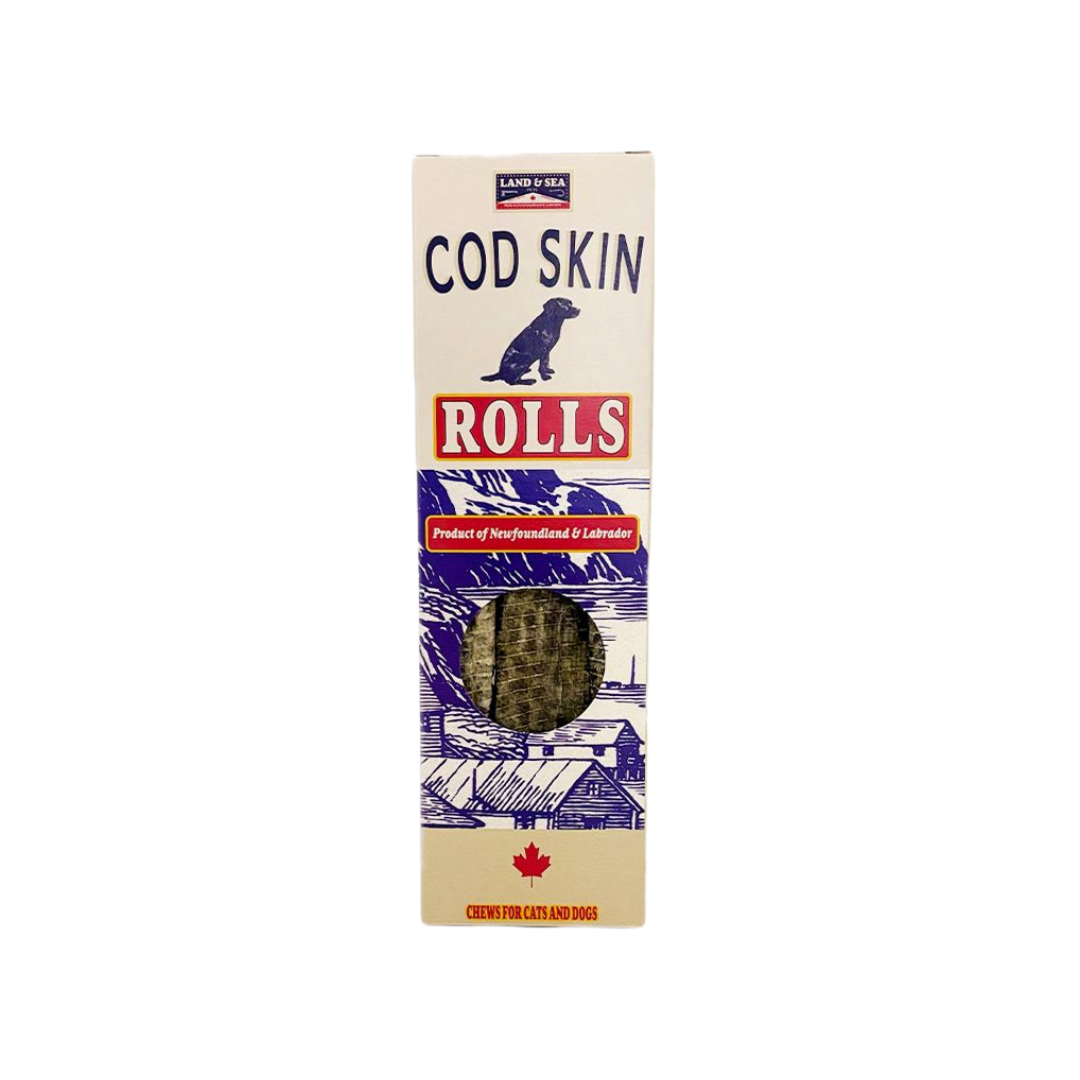 Land & Sea Dog Treats - Cod Skin Quality Cuts
