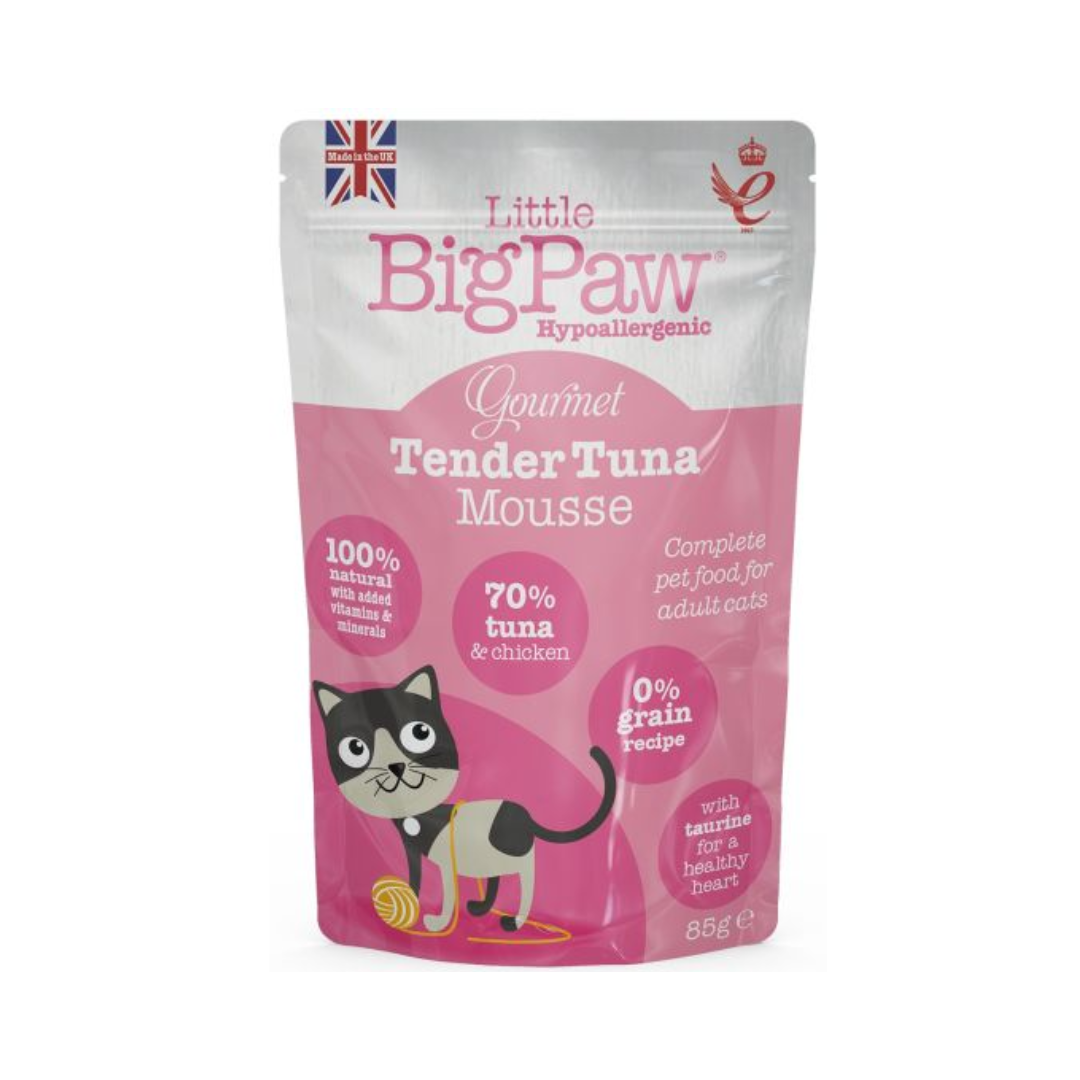 Little Big Paw Wet Cat Food - Gourmet Atlantic Tuna Mousse Pouch
