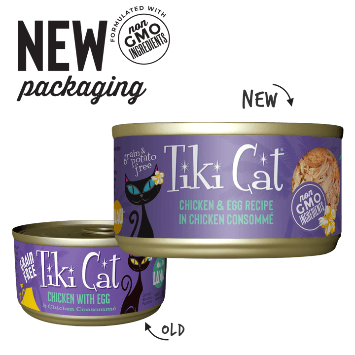 Tiki Cat Wet Cat Food - Koolina Luau Chicken & Egg Consomme Canned 