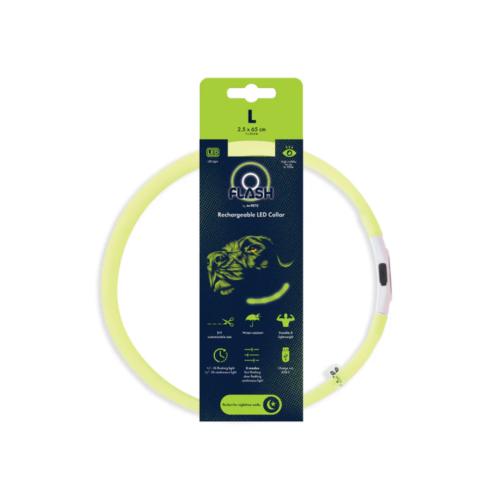 M-PETS Accessories - FLASH LED Rechargeable Collar