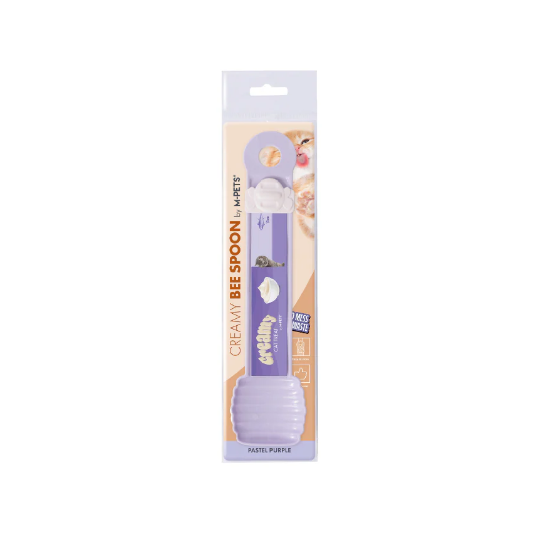 M-PETS Cat Feeder - Creamy BEE Spoon