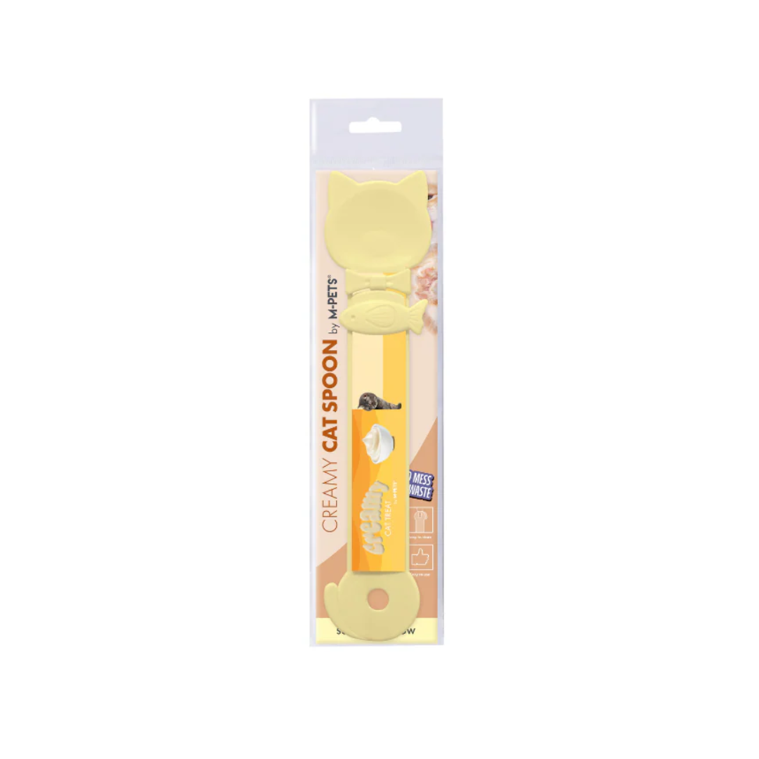 M-PETS Cat Feeder - Creamy CAT Spoon