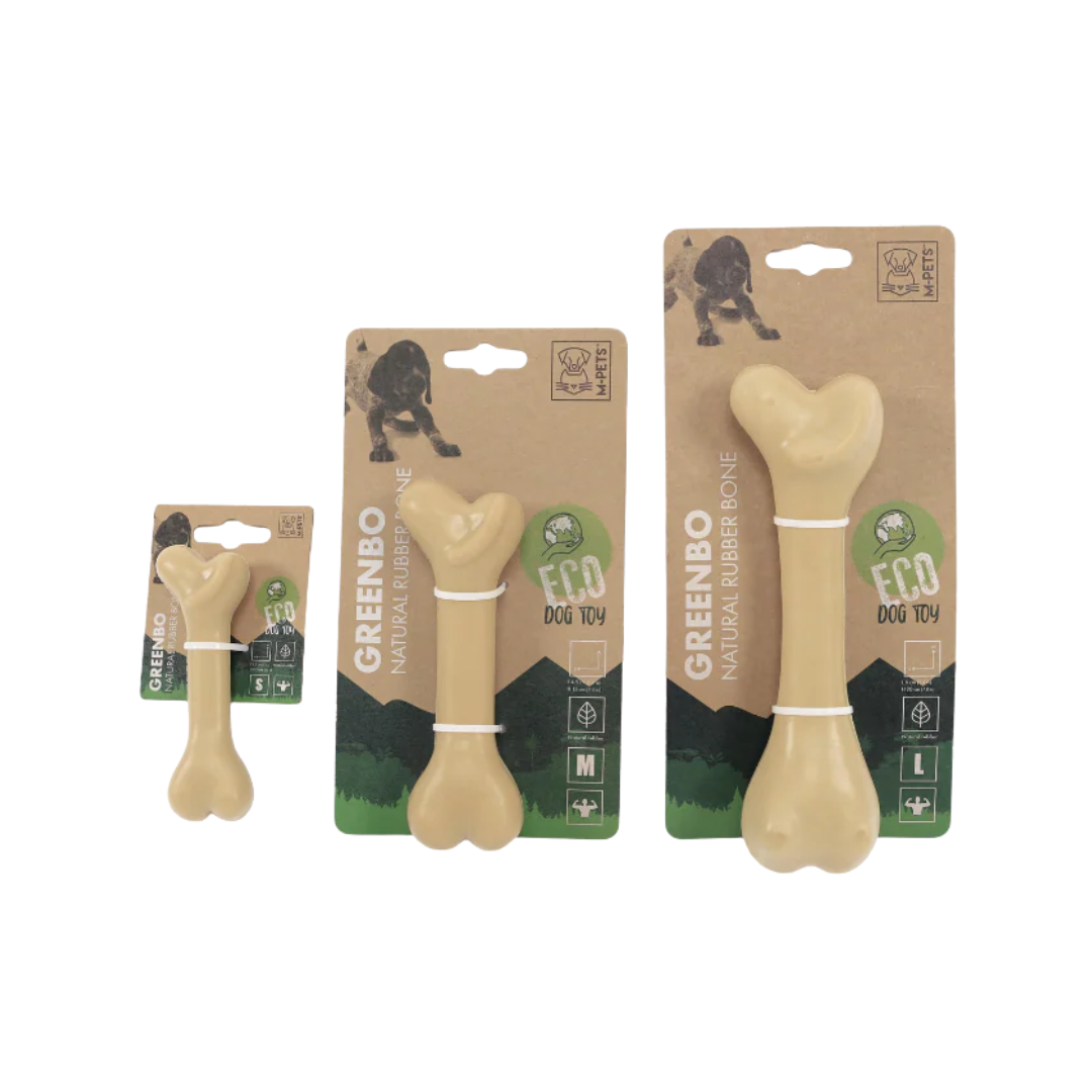 M-PETS Dog Toys - GREENBO Natural Rubber Bones