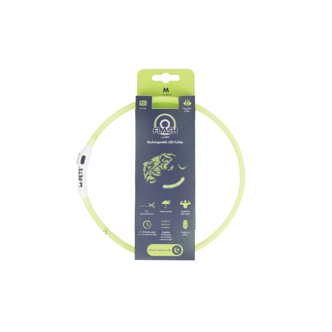 M-PETS Accessories - FLASH LED Rechargeable Collar