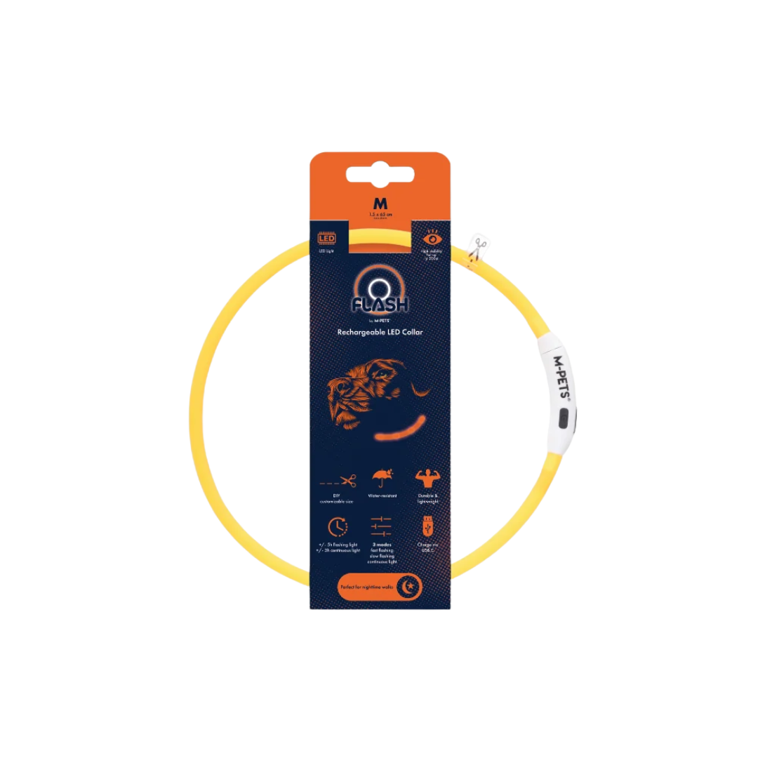 M-PETS Accessories - FLASH LED Rechargeable Collar