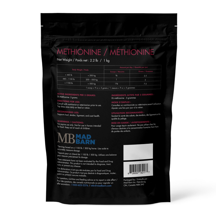 Equine Supplements - Mad Barn DL-Methionine