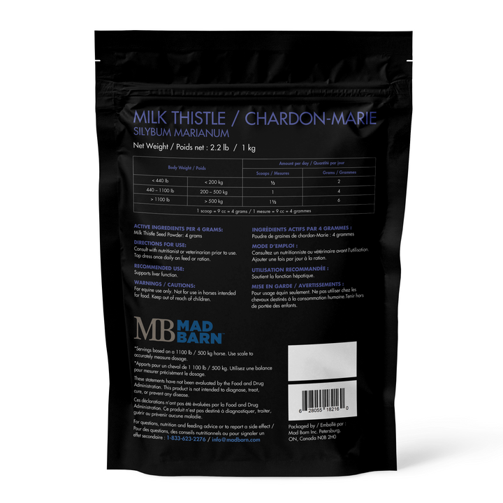 Equine Supplements - Mad Barn Milk Thistle