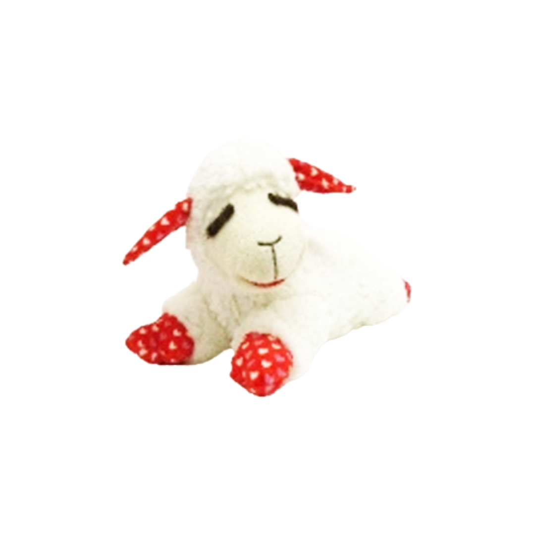 Multipet Dog Toys - Heart Pattern Lamb Chop Valentine's Day Special Edition