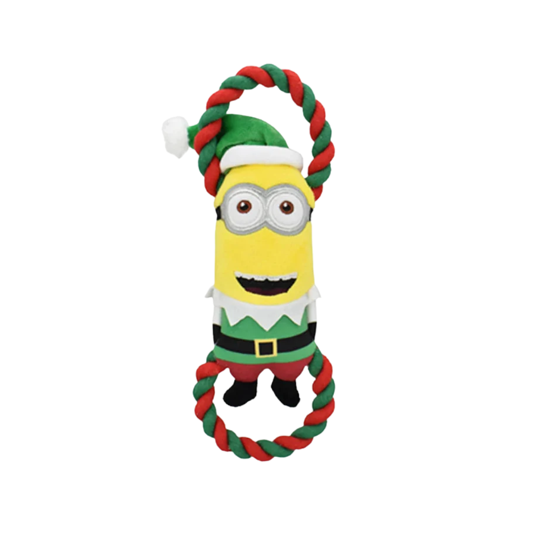 Multipet Dog Toys - Holiday Minions Kevin the Elf Tug