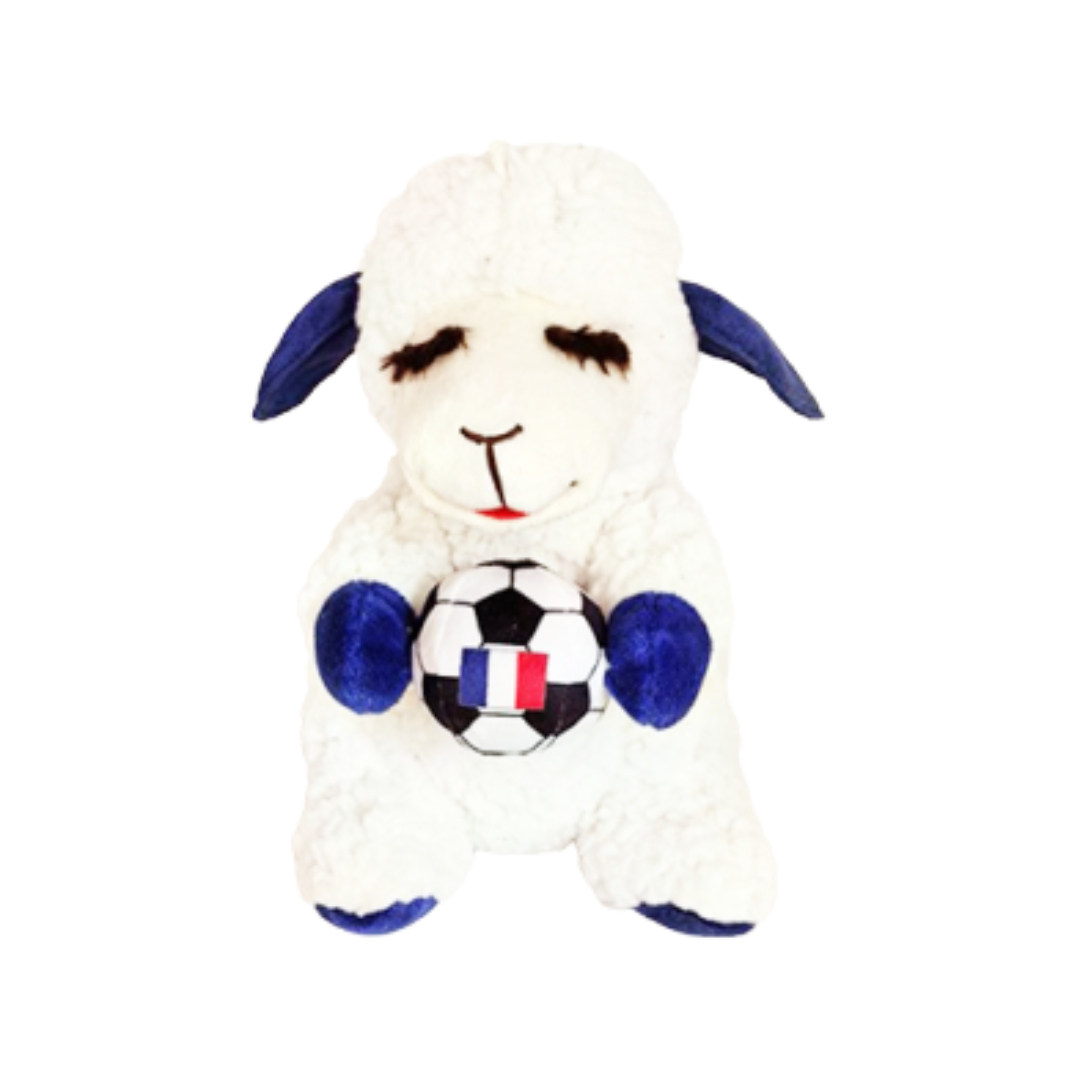 Multipet Dog Toys - Wrinkleez Lamb Chop Soccer France