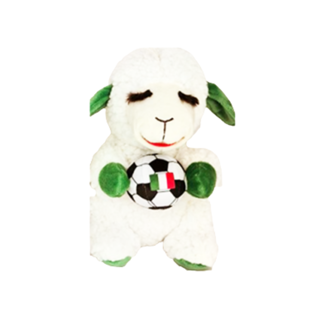 Multipet Dog Toys - Wrinkleez Lamb Chop Soccer Italy