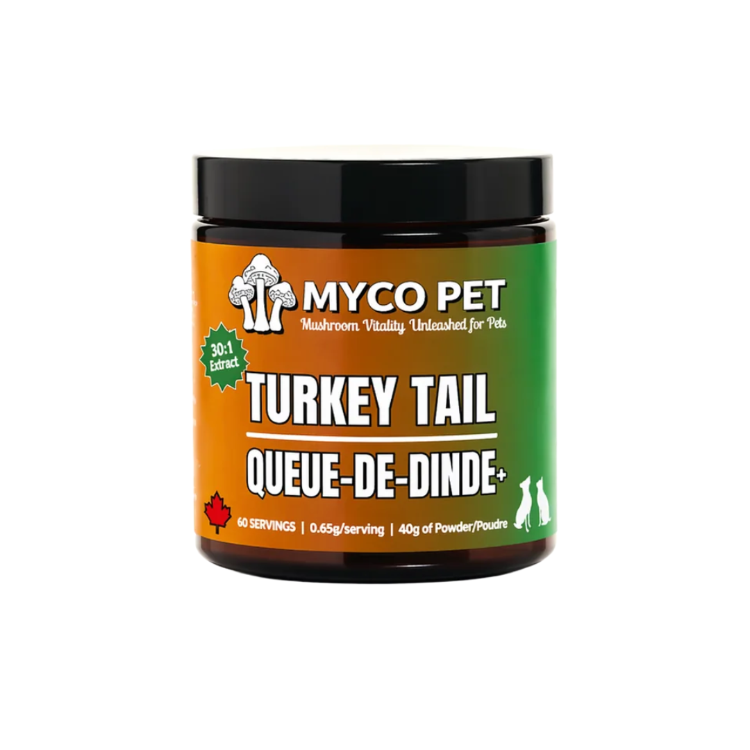 Myco Pet Dog & Cat Supplements - Turkey Tail Mushroom Powder – Immune Support