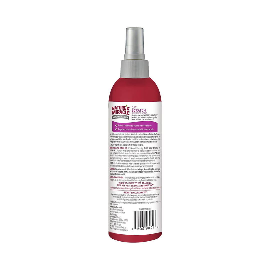 Nature's Miracle Cat Training Supplies - Advanced Platinum Cat Scratch Deterrent Spray