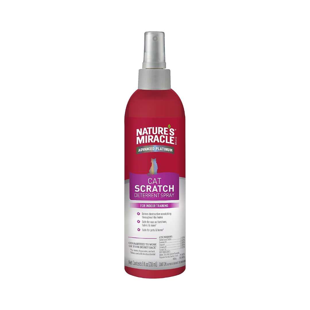 Nature's Miracle Cat Training Supplies - Advanced Platinum Cat Scratch Deterrent Spray
