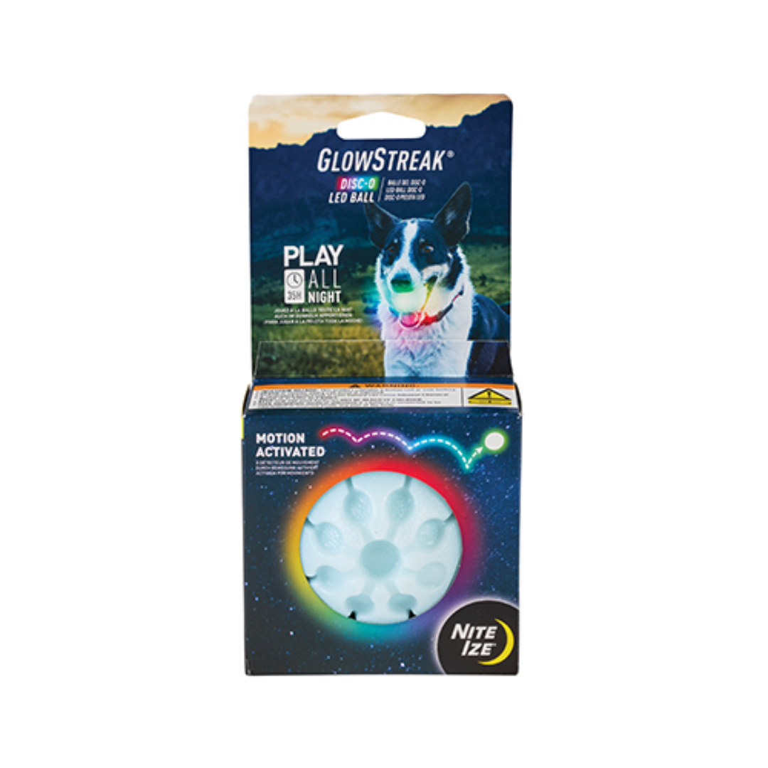 Nite Ize Dog Toys - GlowStreak LED Ball Disc-O