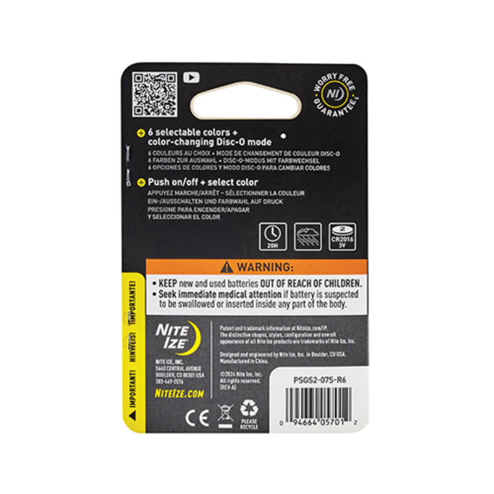 Nite Ize Pet Collars & Harnesses Accessories - SpotLit Collar Light Disc-O