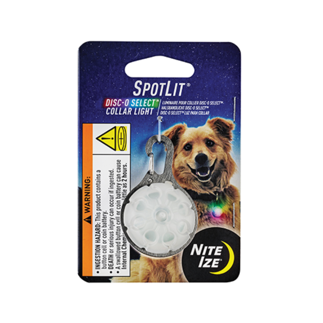 Nite Ize Pet Collars & Harnesses Accessories - SpotLit Collar Light Disc-O