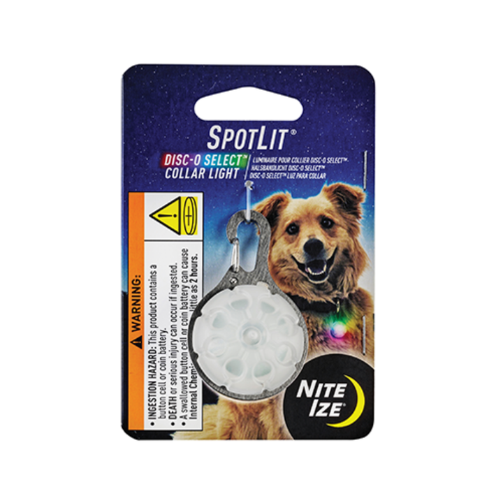 Nite Ize Pet Collars & Harnesses Accessories - SpotLit Collar Light Disc-O