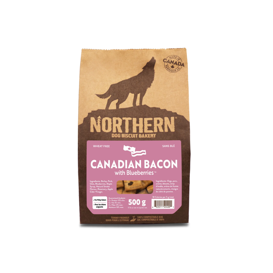Northern Pet Dog Treats - Canadian Bacon with Blueberries Biscuits