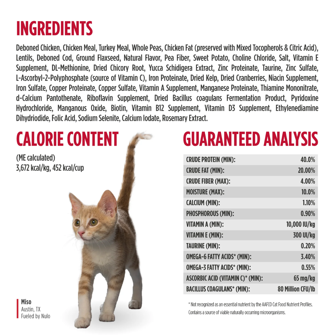 Nulo Freestyle Dry Cat Food - High-Protein Kibble Chicken & Cod Recipe