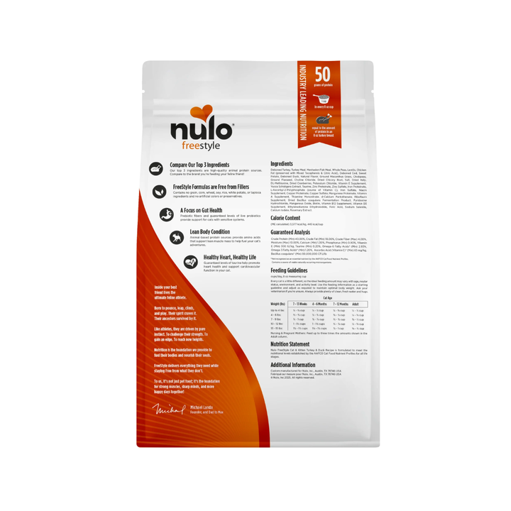Nulo Freestyle Dry Cat Food - High-Protein Kibble Turkey & Duck Recipe