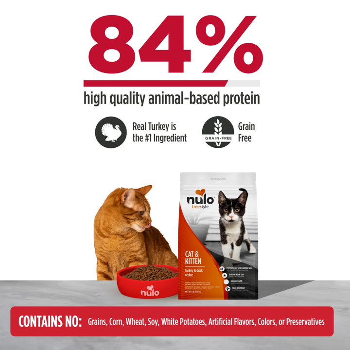 Nulo Freestyle Dry Cat Food - High-Protein Kibble Turkey & Duck Recipe