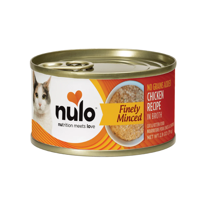 Nulo Wet Cat Food - Finely Minced Chicken in Broth Canned