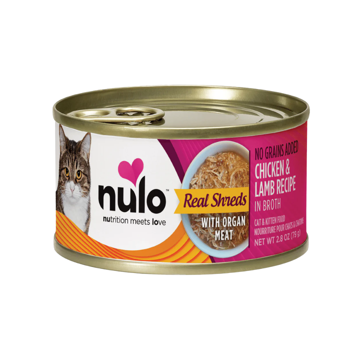 Nulo Wet Cat Food - Real Shreds Chicken & Lamb with Organ Meats Recipe