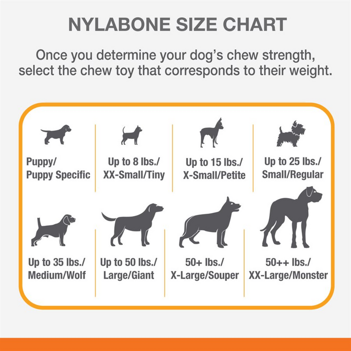 Nylabone Dog Toys - Power Chew Original Bone Peanut Butter