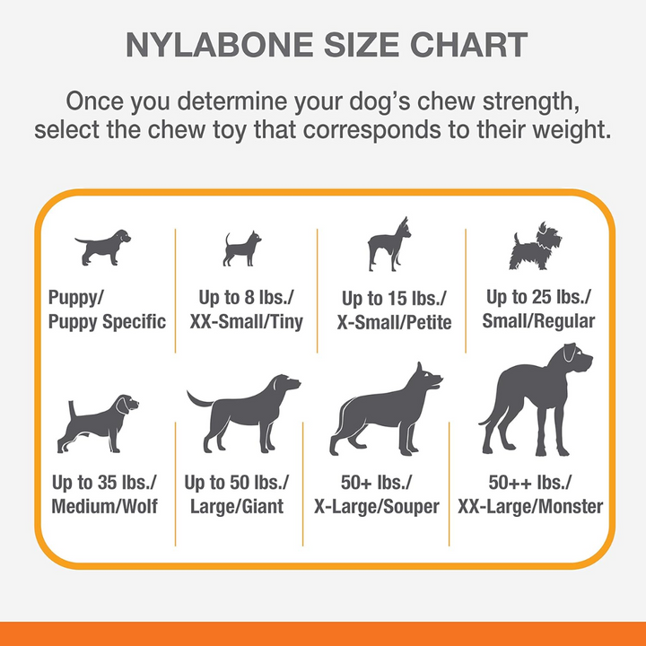 Nylabone Dog Toys - Power Chew Pork Hide Bone Alternative Chew
