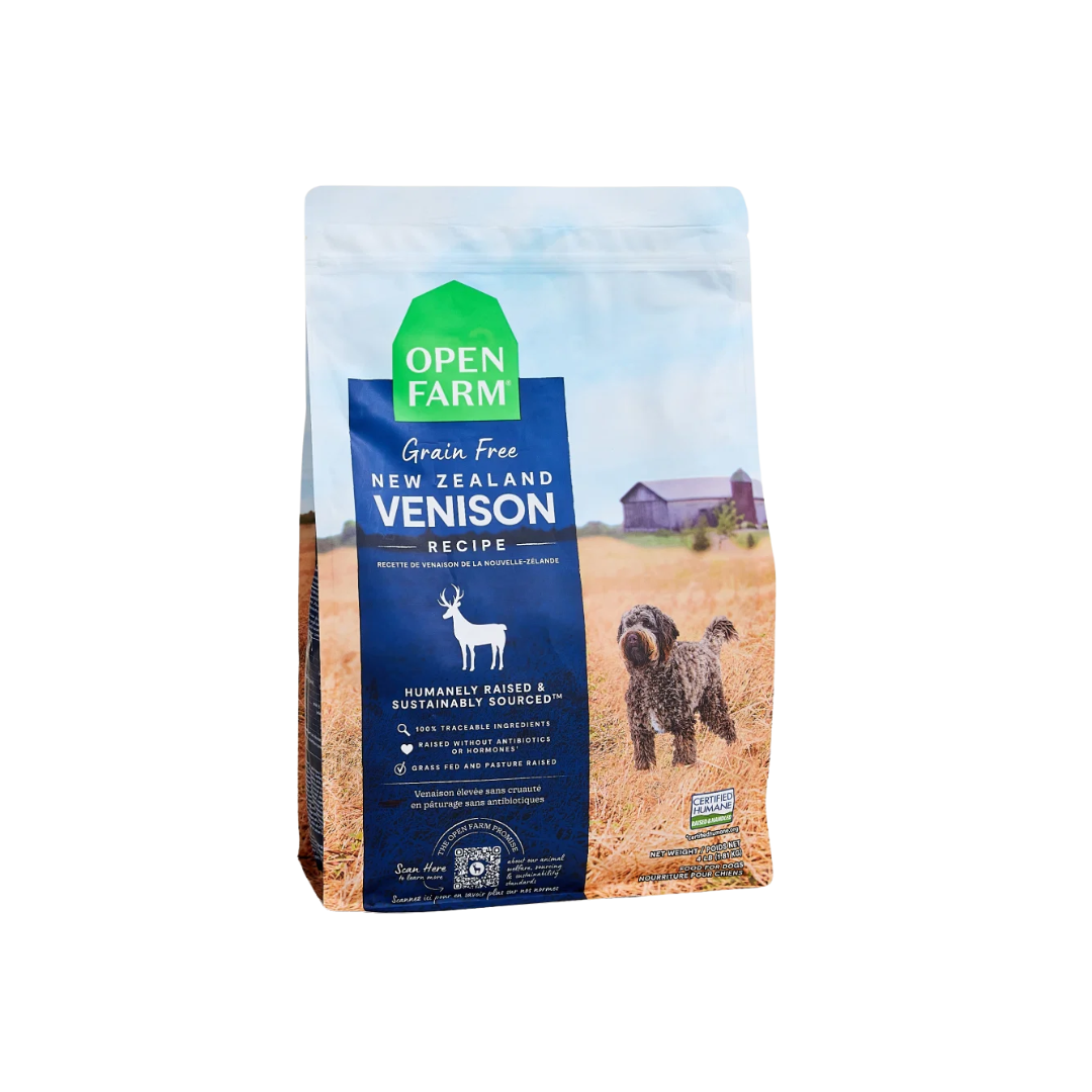 Open Farm Dry Dog Food - New Zealand Grain-Free Venison Kibble