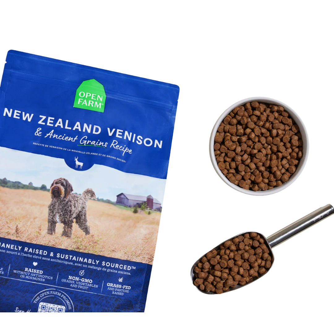 Open Farm Dry Dog Food - New Zealand Venison & Ancient Grains Kibble