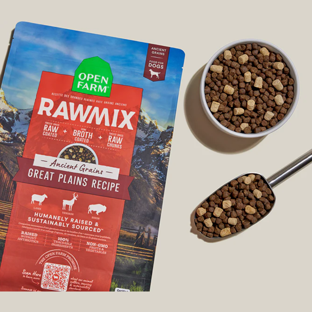 Open Farm Dry Dog Food - RawMix Great Plains Ancient Grains Kibble