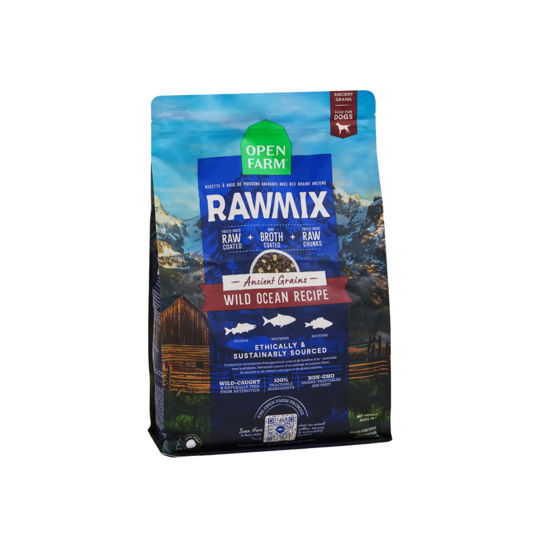 Open Farm Dry Dog Food - RawMix Wild Ocean Ancient Grains Kibble