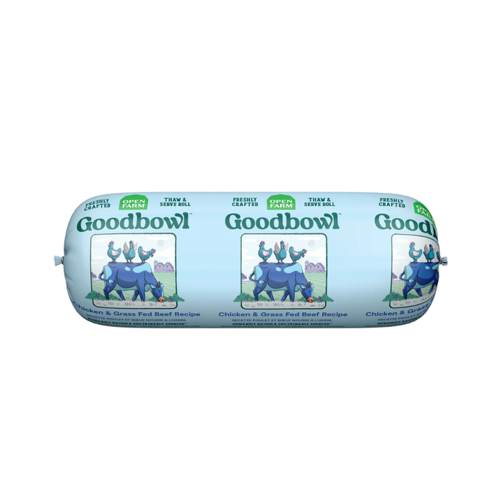 Open Farm Frozen Dog Food - Goodbowl Chicken & Grass-Fed Beef Freshly Crafted Roll