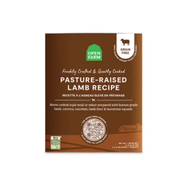 Open Farm Frozen Dog Food - Pasture-Raised Lamb Gently Cooked Recipe