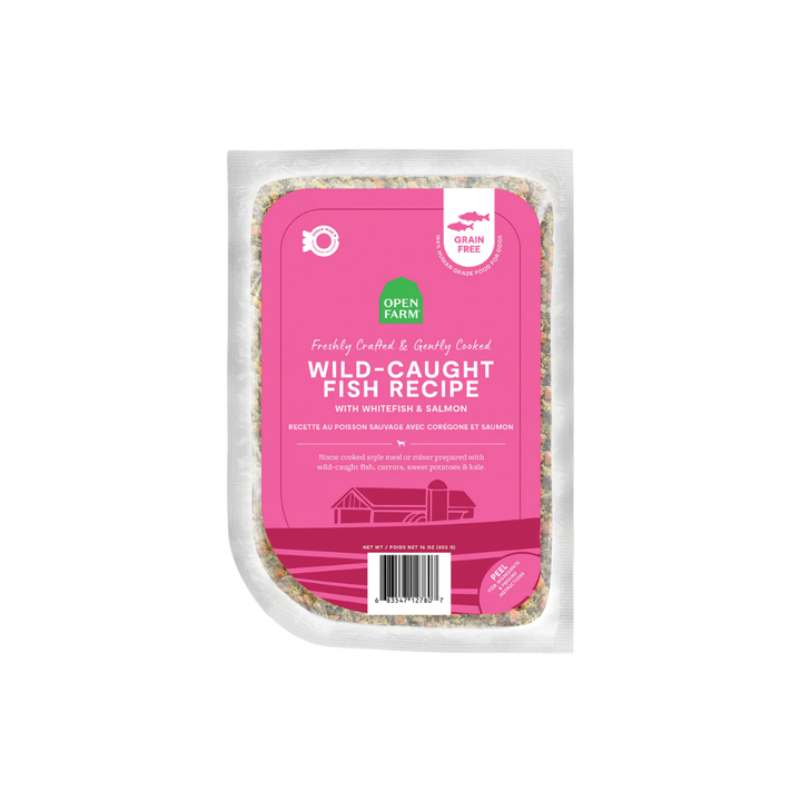Open Farm Frozen Dog Food - Wild-Caught Fish Gently Cooked Recipe