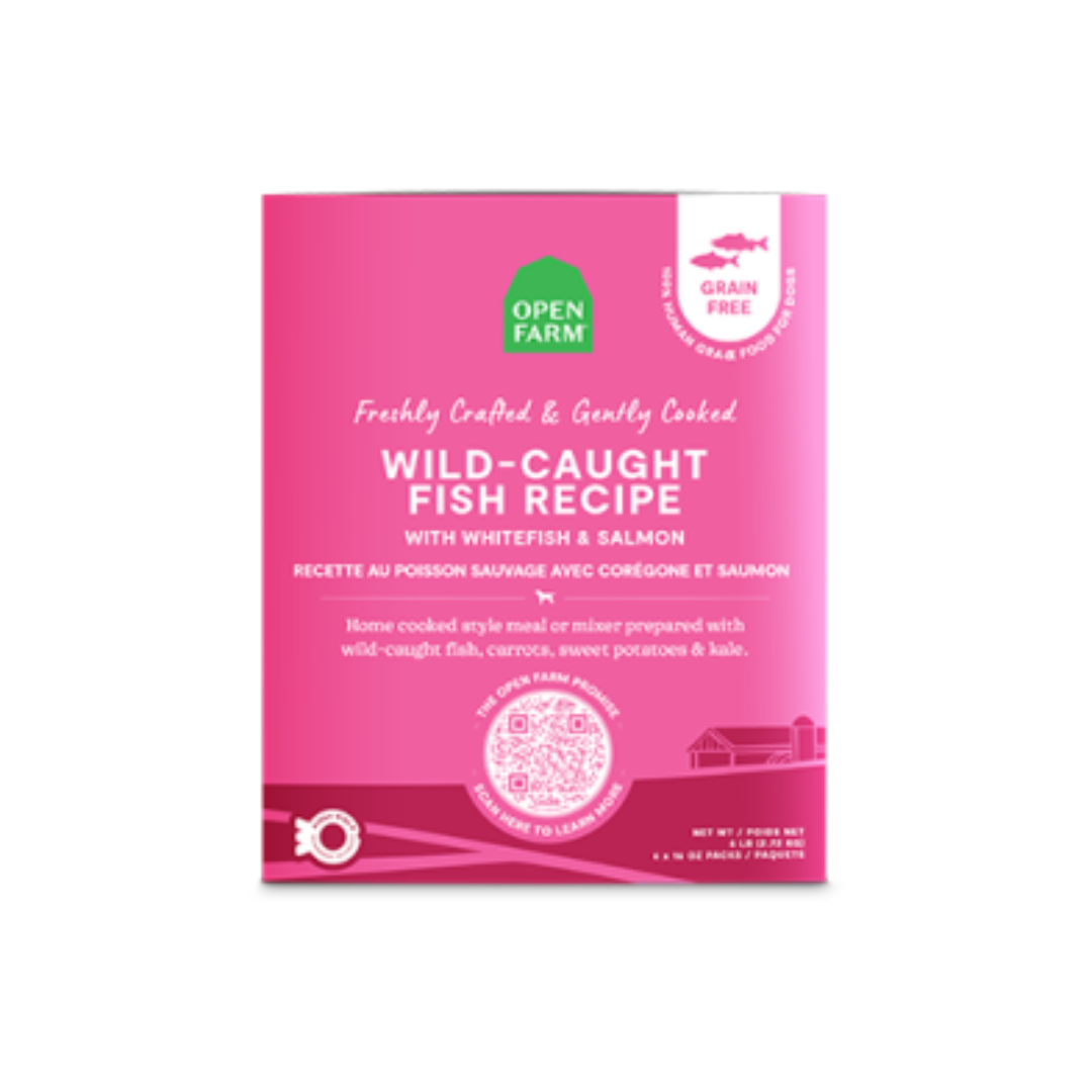 Open Farm Frozen Dog Food - Wild-Caught Fish Gently Cooked Recipe