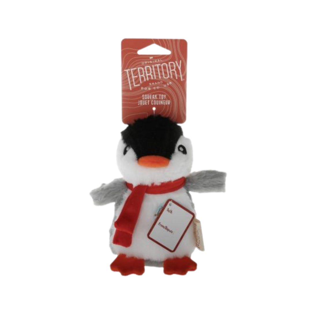 Original Territory Dog Toys - Penguin Plush Squeaker
