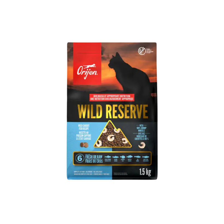 Orijen Dry Cat Food - Wild Reserve Fish + Shrimp
